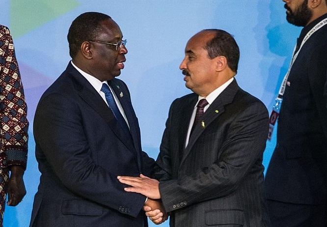 Macky Sall et Mohamed Ould Abdelaziz. D. R.